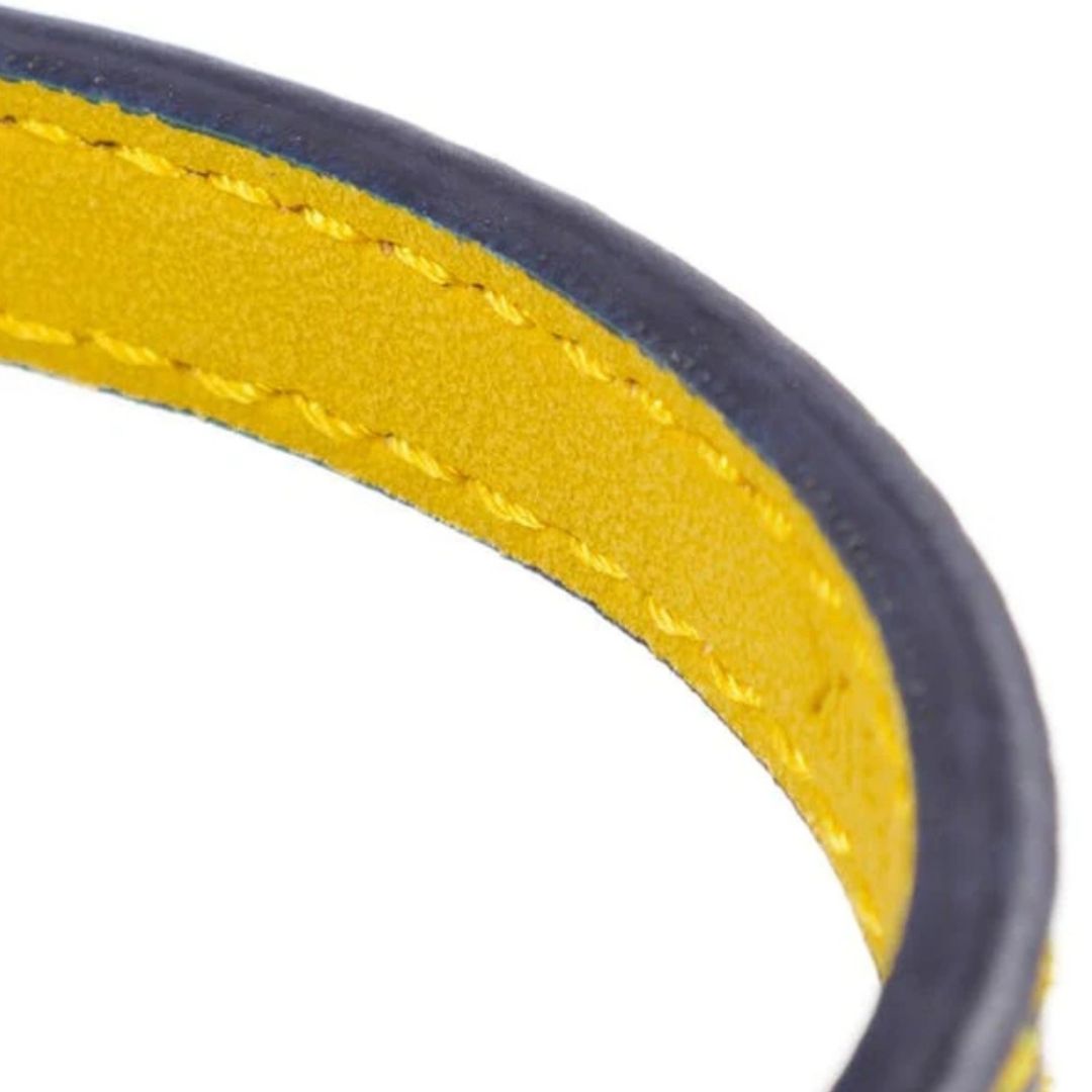 Rosewood & Joules - Navy Leather Collar