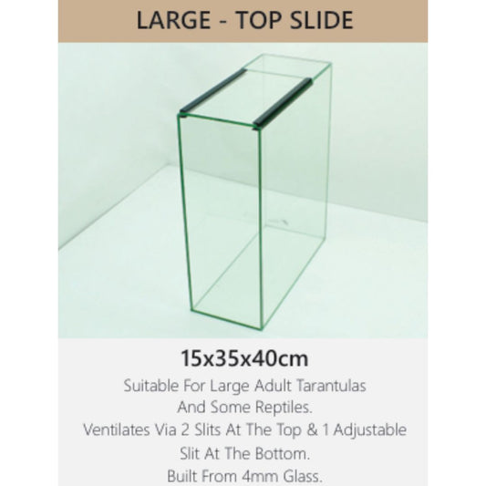 Large Top Slide Glass Terranium