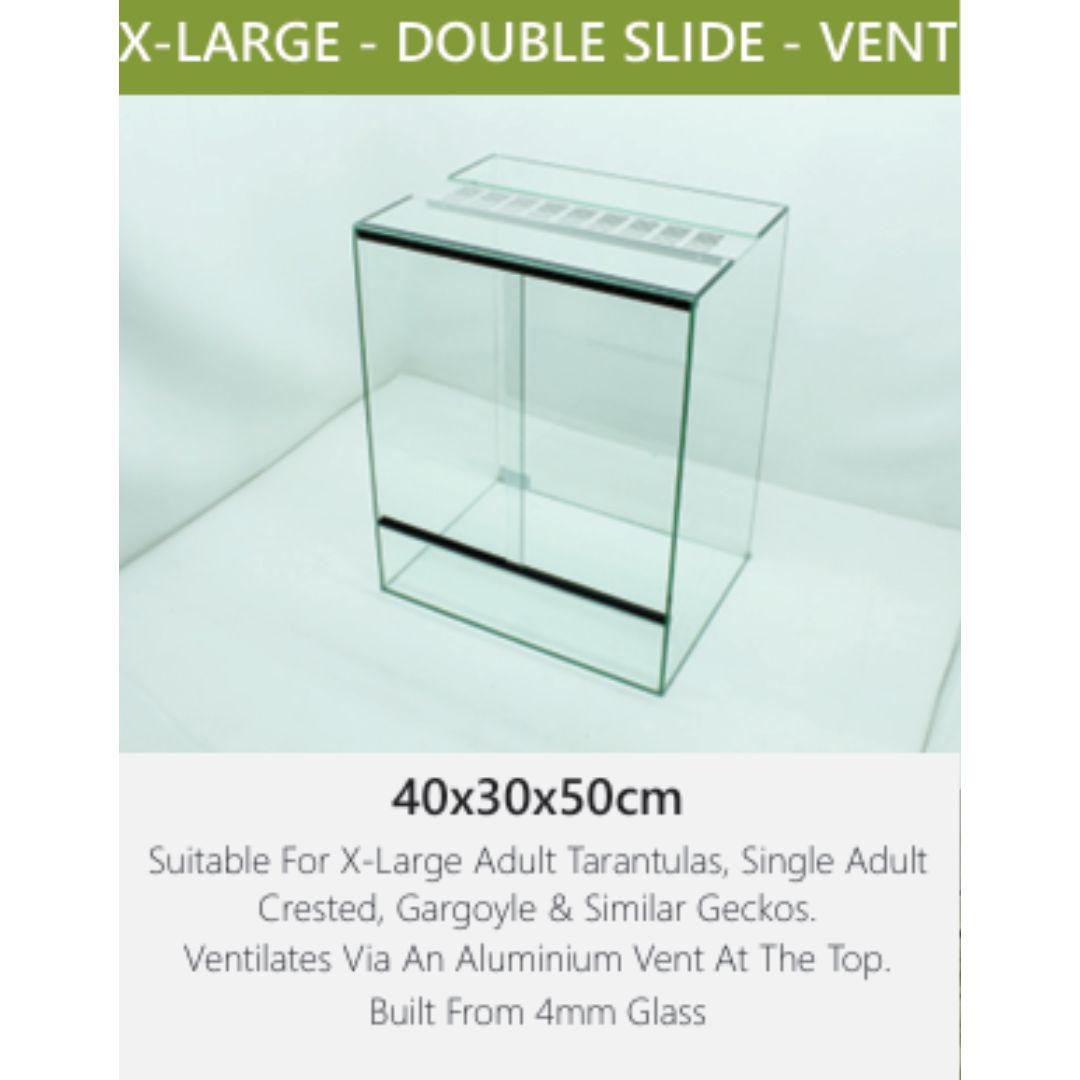 X-Large Double Slide Glass Terranium