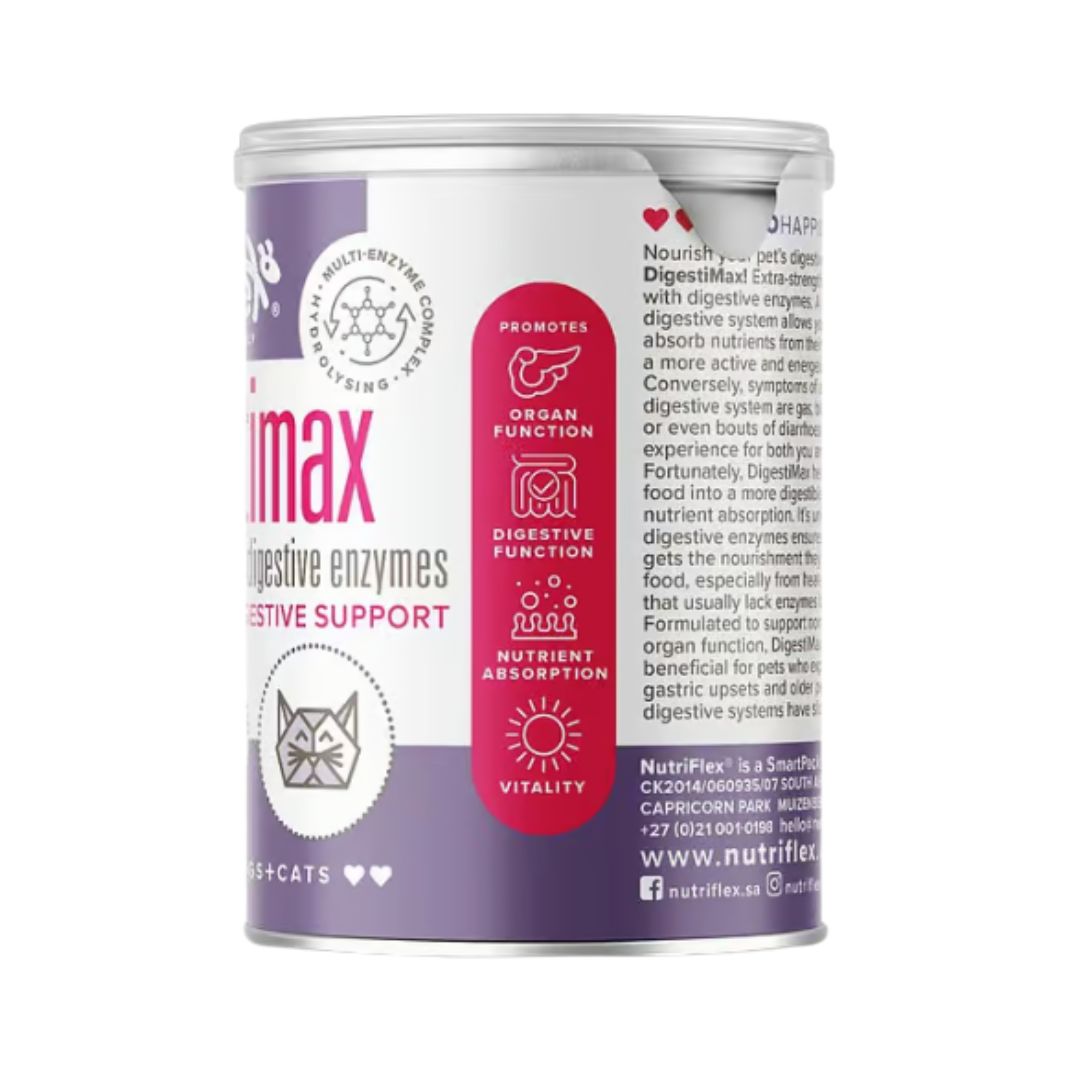 NutriFlex® DigestiMax - Digestive Enzymes with Pre and Probiotics For Dogs and Cats