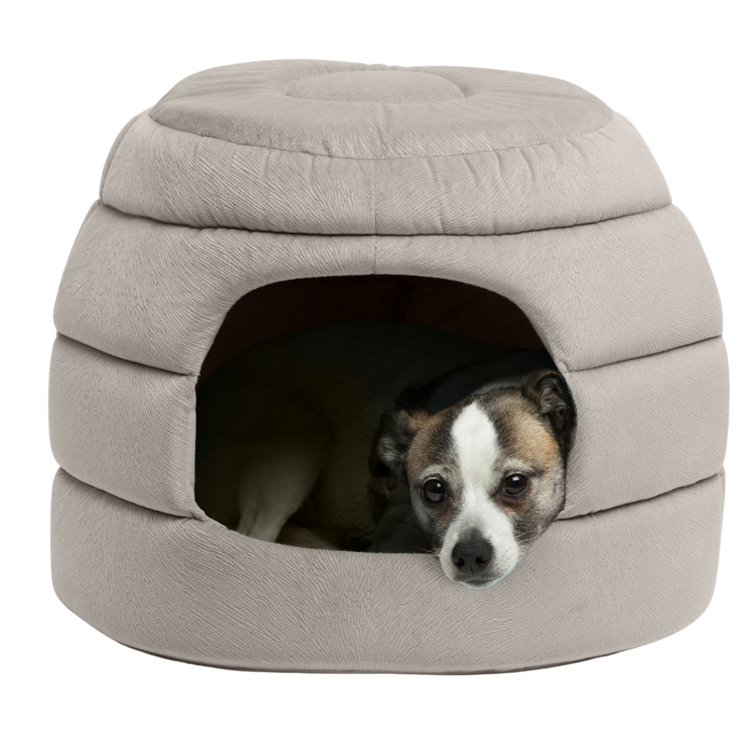 Best Friends by Sheri Honeycomb IIan Hut Cuddler Dog & Cat Bed