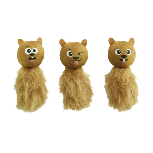 Dog Snuffle N' Treat Ball Replacement Chipmunks 3-Pack