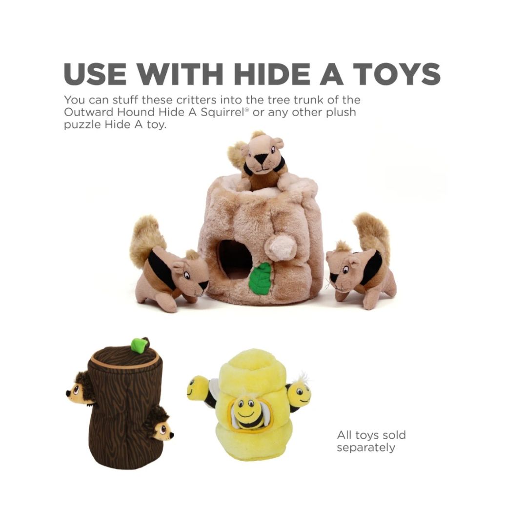 Dog Snuffle N' Treat Ball Replacement Chipmunks 3-Pack