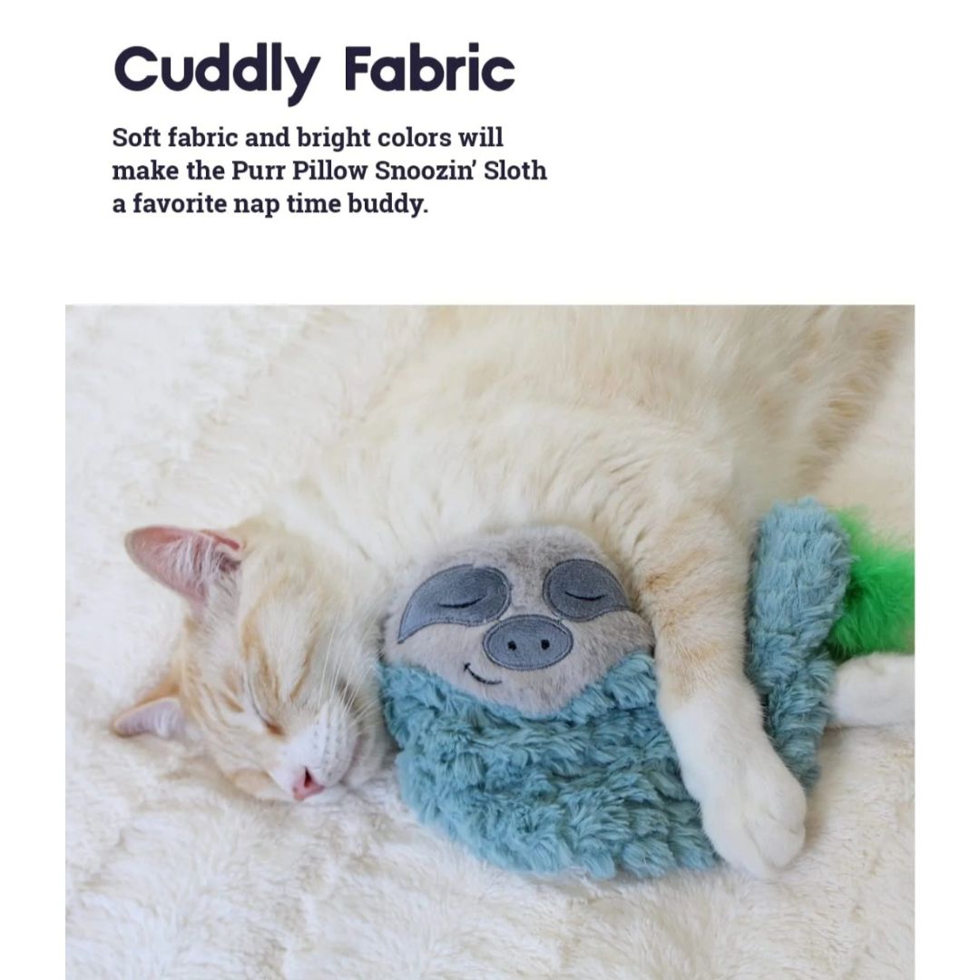 Snoozin Sloth Purr Pillow