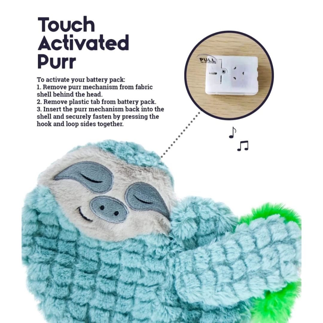 Snoozin Sloth Purr Pillow