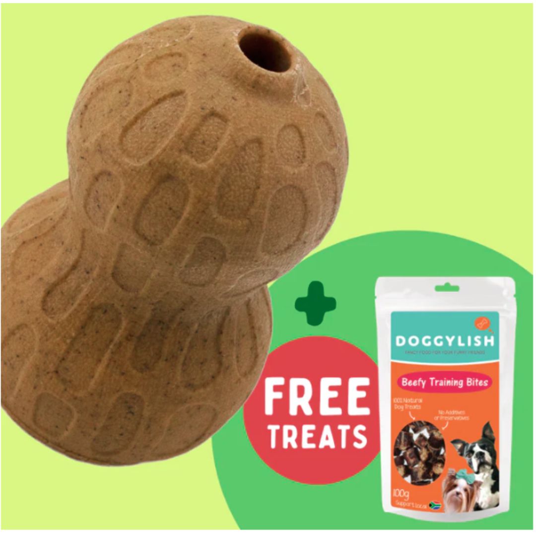 Petstages Peanut Stuffer + FREE Doggylish Training Treats 100g (Value R55)