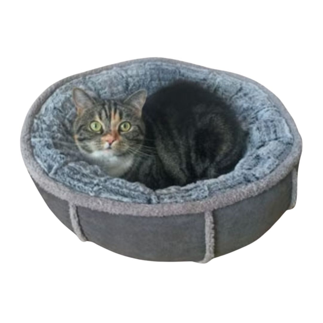 Rosewood Deep Plush Grey Donut