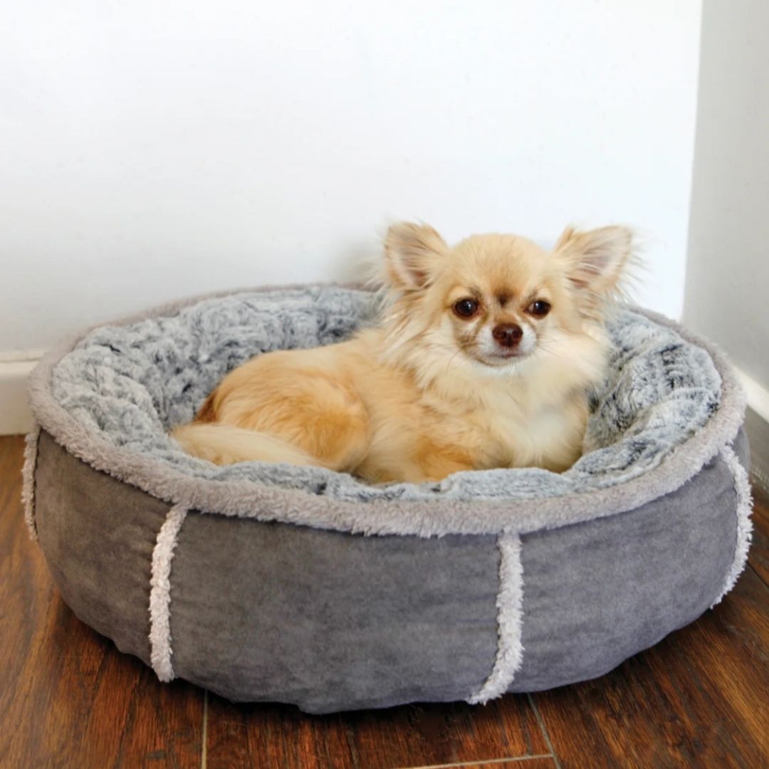 Rosewood Deep Plush Grey Donut
