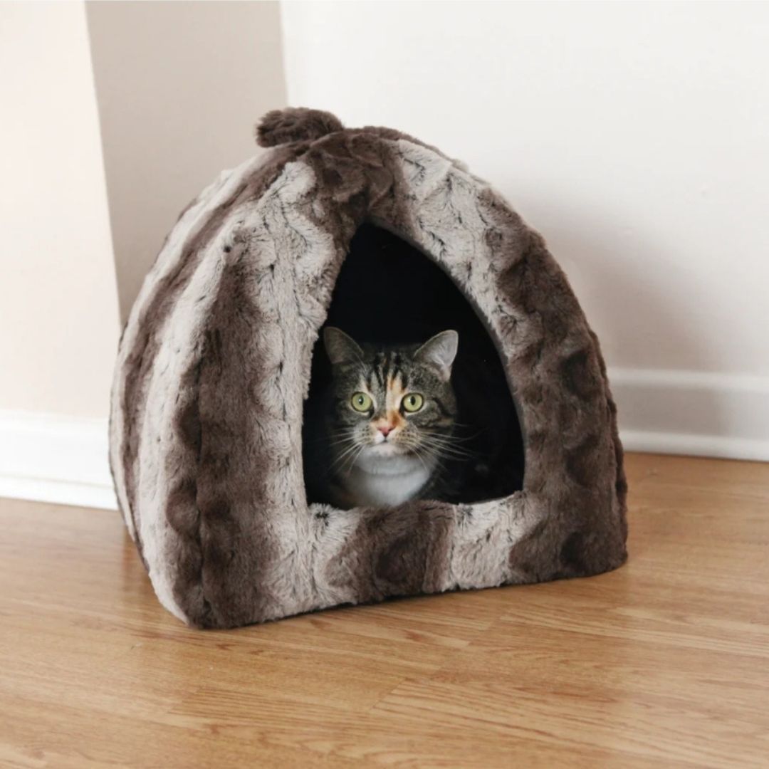 Rosewood Grey Cream Snuggle Plush Pyramid (40cm)