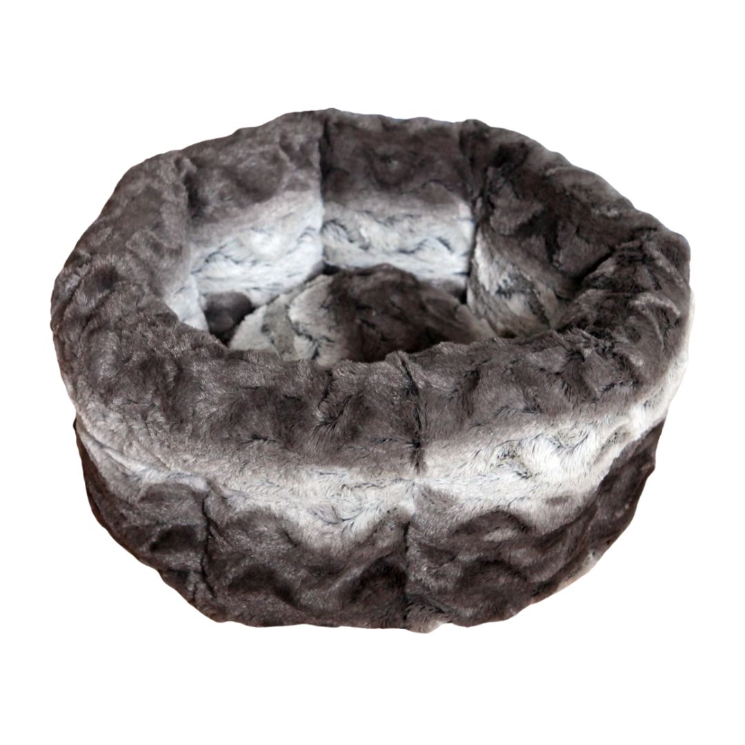 Rosewood Grey & Cream Snuggle Plush Round