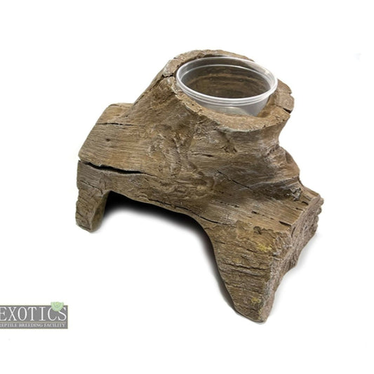 Tree Stump Hide & Water Bowl