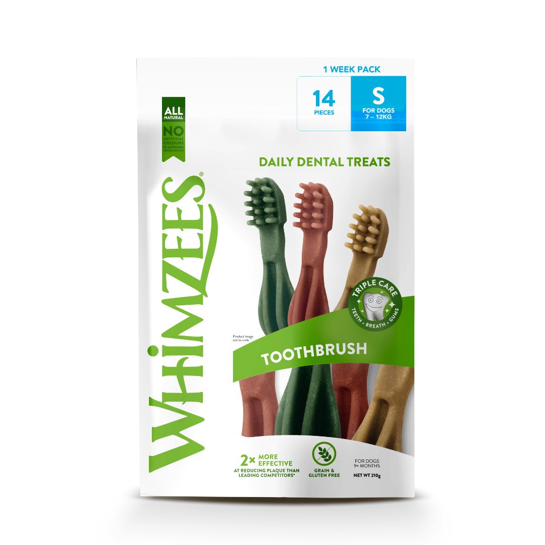 Whimzees Small Toothbrush Weekly Value Bag (14pc)